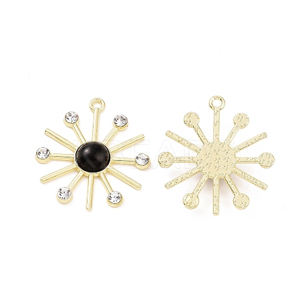 Glass Imitation Cat Eye Pendants PALLOY-F292-01G-01-1