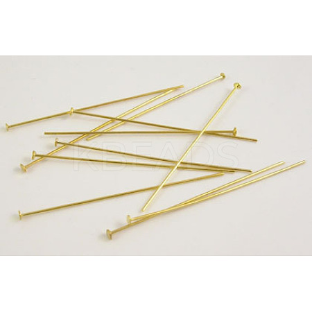 Brass Flat Head Pins X-HP5.0cmCY-G-1