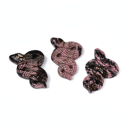 Natural Rhodonite Cobra Display Decoration G-N348-05D-1