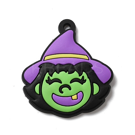 Witch PVC Pendants LS-KY-F018-05-1
