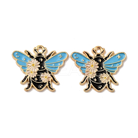 Alloy Enamel Pendants X1-FIND-H051-01A-G-1