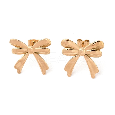304 Stainless Steel Stud Earrings EJEW-S227-30G-08-1