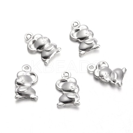 Stainless Steel Charms STAS-M225-04-1