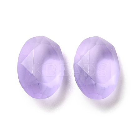 Frosted Glass Rhinestone Cabochons RGLA-G022-05B-371-1