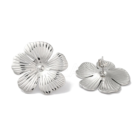 Non-Tarnish 304 Stainless Steel Stud Earrings for Women EJEW-Z303-11P-1