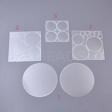 Acrylic Mirror Wall Stickers AJEW-WH0109-60-1