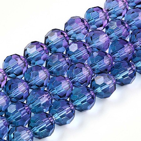 Baking Paint Transparent Glass Beads X1-DGLA-A035-T10mm-A07-1