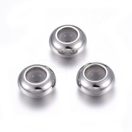 201 Stainless Steel Beads STAS-O110-12P-D-1