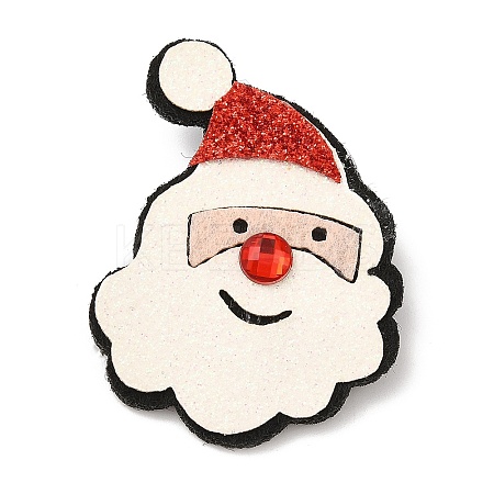Christmas Theme PU Leather Brooch LS-JEWB-C004-01B-1