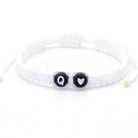 Resin Beads Braided Bead Bracelets FS-WG7326D-17-1
