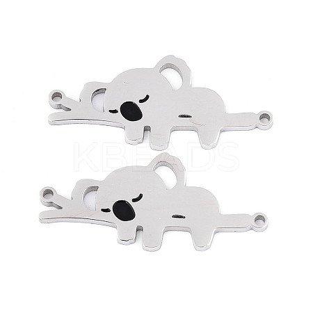 304 Stainless Steel Connector Charms STAS-T070-12P-1