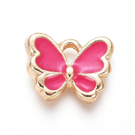 Light Gold Plated Alloy Charms ENAM-L029-06A-1