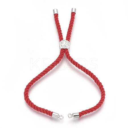 Cotton Cord Bracelet Making KK-F758-03F-P-1