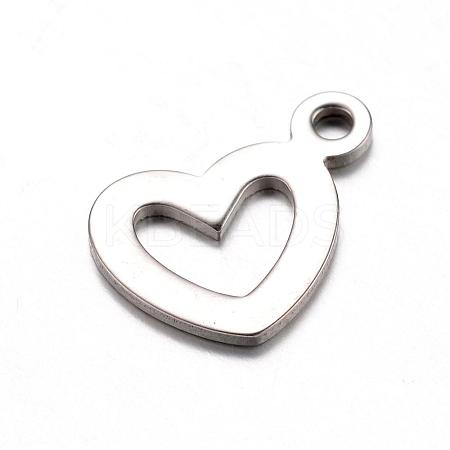 Tarnish Resistant 201 Stainless Steel Open Charms X-STAS-D429-47-1