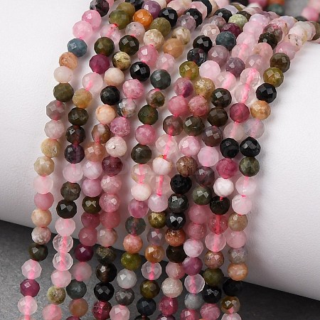 Natural Multicolor Tourmaline Beads Strands X-G-R362-11-1
