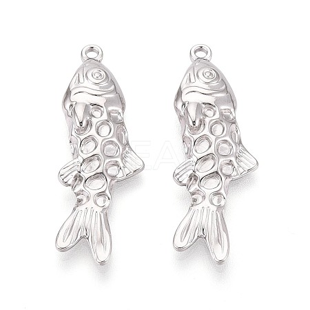 304 Stainless Steel Pendants STAS-T067-64P-1