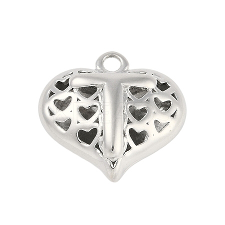 Hollow Brass Pendants for Valentine's Day KK-M289-03T-P-1