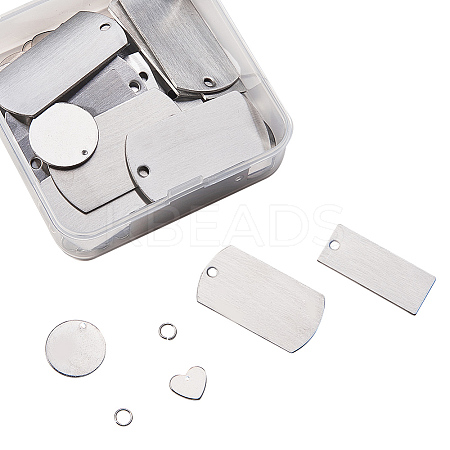 304 Stainless Steel Pendants STAS-CJ0001-01-1
