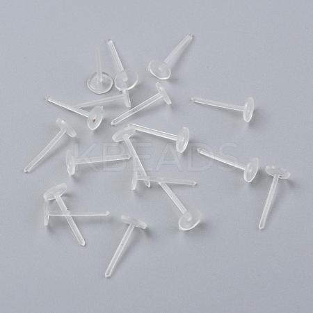 Eco-Friendly Plastic Stud Earring Findings KY-F009-08-B-1