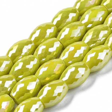 Electroplate Glass Beads Strands EGLA-S194-15A-A11-1