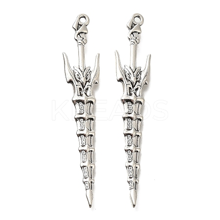 Tibetan Style Alloy Big Pendants FIND-G078-33H-AS-1
