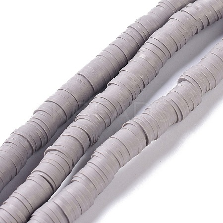 Flat Round Handmade Polymer Clay Beads LS-CLAY-XCP0001-08-1