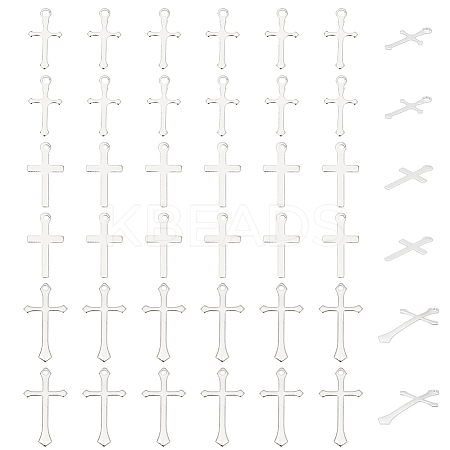 60Pcs 3 Styles Brass Pendants KK-HY0003-88S-1