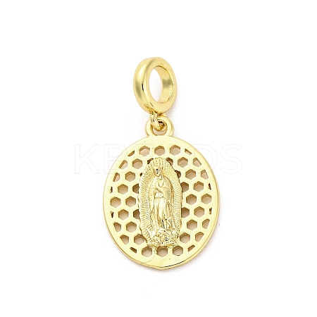 Brass Virgin Mary European Dangle Charms KK-D325-26G-01-1