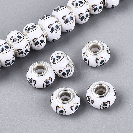 Opaque Resin European Beads RPDL-T004-01D-1