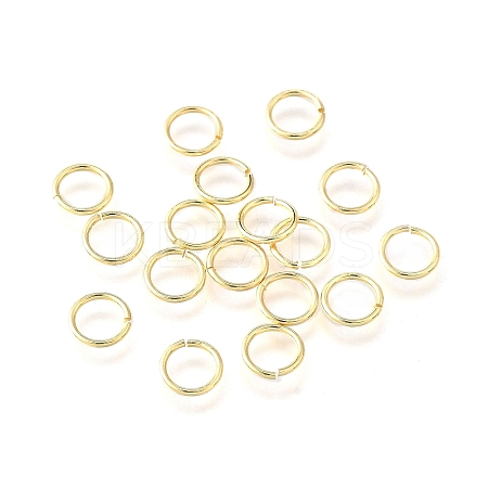 Brass Open Jump Rings KK-V007-004G-10-1