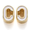 Rack Plating Alloy Enamel Beads LS-X-ENAM-S122-033C-NR-2