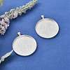 Tibetan Style Flat Round Alloy Big Pendant Cabochon Settings LS-X-TIBEP-Q049-09AS-RS-5