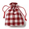 Cloth Imitation Burlap Drawstring Bags AJEW-D064-01D-2