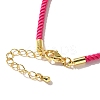 Nylon Milan Cord Necklace Making MAK-M028-01G-26-3