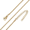 1.2MM 304 Stainless Steel Boston Link Chain Necklaces NJEW-D328-01G-01-2