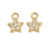 304 Stainless Steel Rhinestone Pendant STAS-U047-15G-1