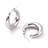 Non-Tarnish 304 Stainless Steel Chunky Hoop Earrings for Women X-EJEW-F280-06C-P-1
