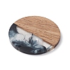 Resin & Walnut Wood Pendants WOOD-C016-01G-4