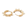 Ion Plating(IP) 304 Stainless Steel Hoop Earring Findings X-STAS-D183-01G-2