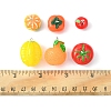 24Pcs 6 Styles Opaque Resin Pendants RESI-FS0001-48-6