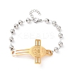304 Stainless Steel Link Bracelets for Women LS-BJEW-Z156-01GP-4