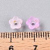 Frosted Transparent Acrylic Beads X-OACR-N137-72D-4
