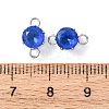 304 Stainless Steel Micro Pave Cubic Zirconia Connector Charms STAS-H240-50P-09-3