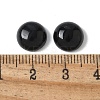 Natural Black Onyx(Dyed and Heated) Cabochons G-Z075-06D-3
