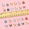 24Pcs 6 Styles Rack Plating Alloy Charms FIND-FS0003-09-5