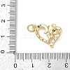 Rack Plating Brass Micro Pave Cubic Zirconia Pendants KK-H509-03G-02-3
