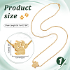 Paw Print Urn Ashes Necklace NJEW-WH0024-01G-2