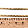 2.5MM 304 Stainless Steel Flat Snake Chain Necklaces NJEW-P338-05G-5