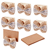 6 Sets Wood Place Card Holders AJEW-OC0001-35-1