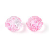 Baking Paint Transparent Glass Beads GLAA-N011-10mm-08-2